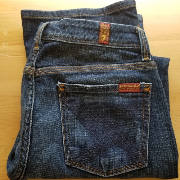 7 for all mankind 7FAM flynt bootcut jeans midrise - Picture 8 of 8